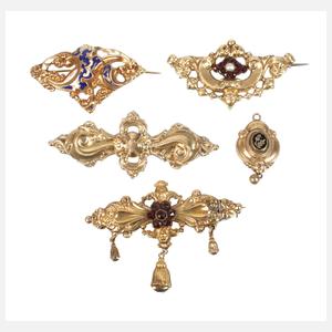 Konvolut Schaumgoldschmuck