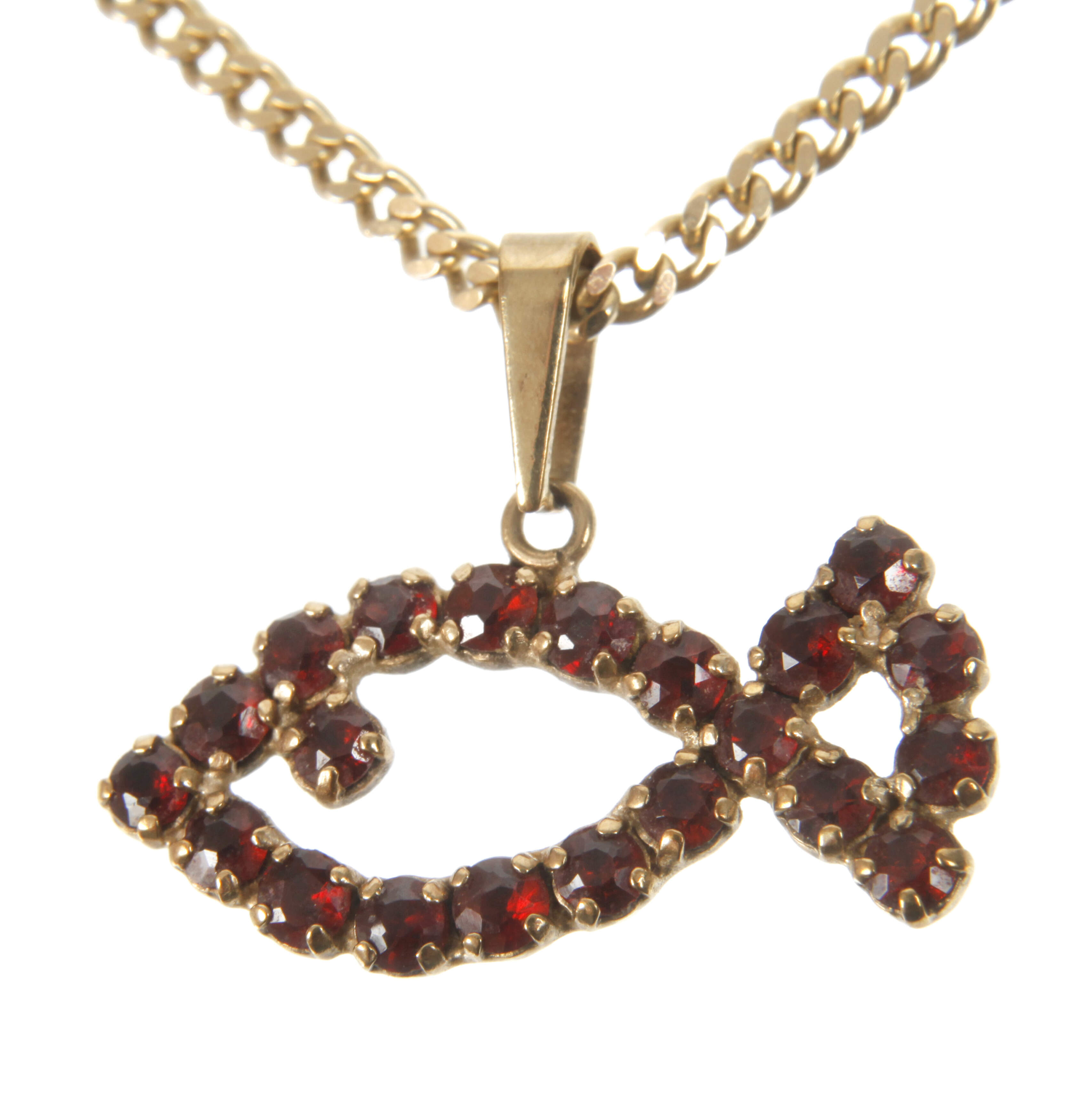 Granatanhänger an Kette