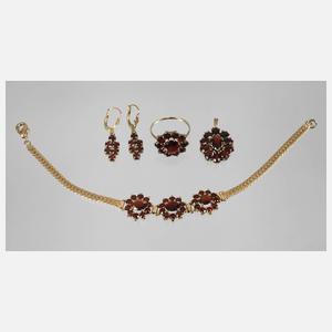 Konvolut Granatschmuck