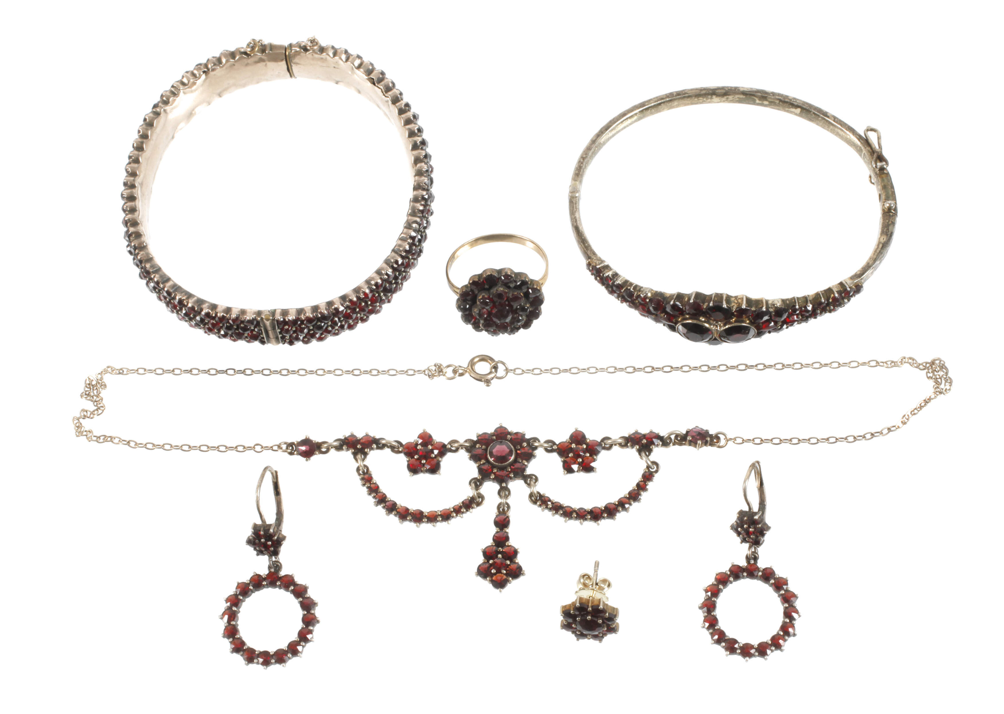 Konvolut Granatschmuck