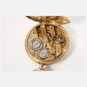 Jugendstil-Hängeuhr Emaille
