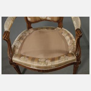 Paar Damensessel Rokoko