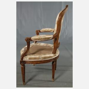 Paar Damensessel Rokoko