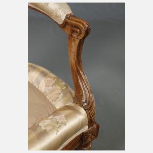 Paar Damensessel Rokoko