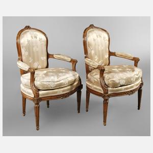 Paar Damensessel Rokoko