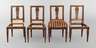 Vier Stühle Louis-Seize
