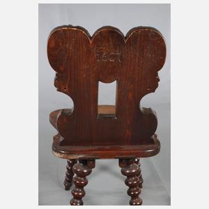 Brettstuhl im Renaissancestil