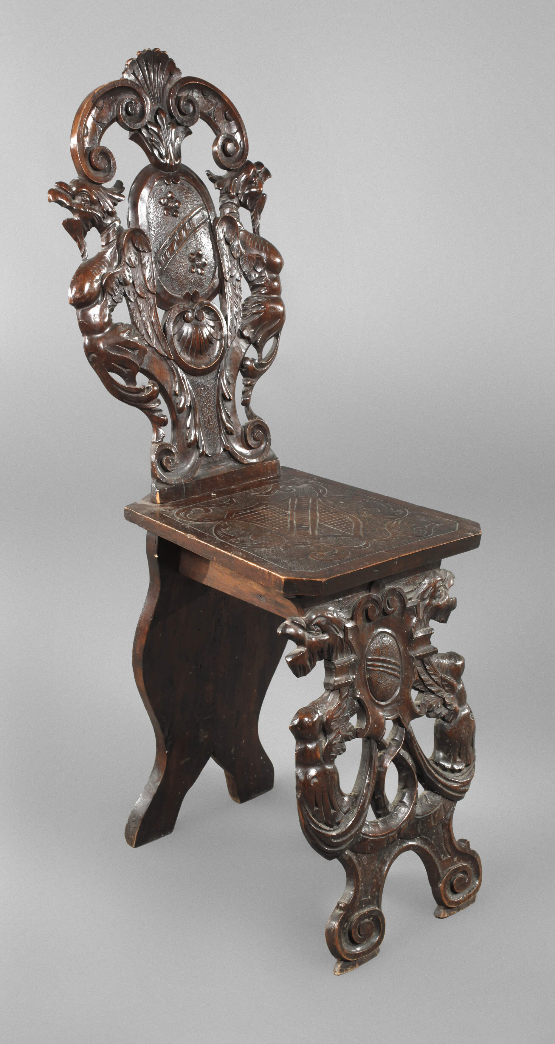 Brettstuhl im Renaissancestil