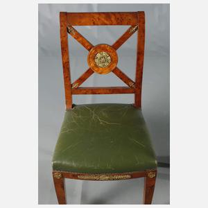 Sechs Stühle im Neoempirestil