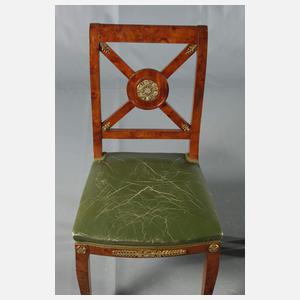 Sechs Stühle im Neoempirestil