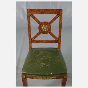 Sechs Stühle im Neoempirestil