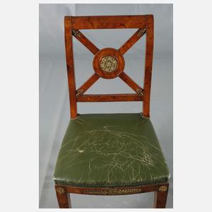 Sechs Stühle im Neoempirestil