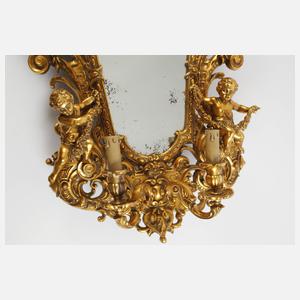 Wandspiegel Eisenguss im Barockstil
