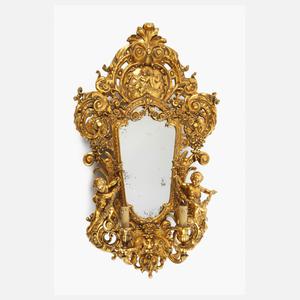 Wandspiegel Eisenguss im Barockstil