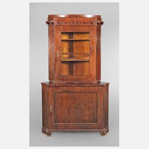Eckvitrine Biedermeier
