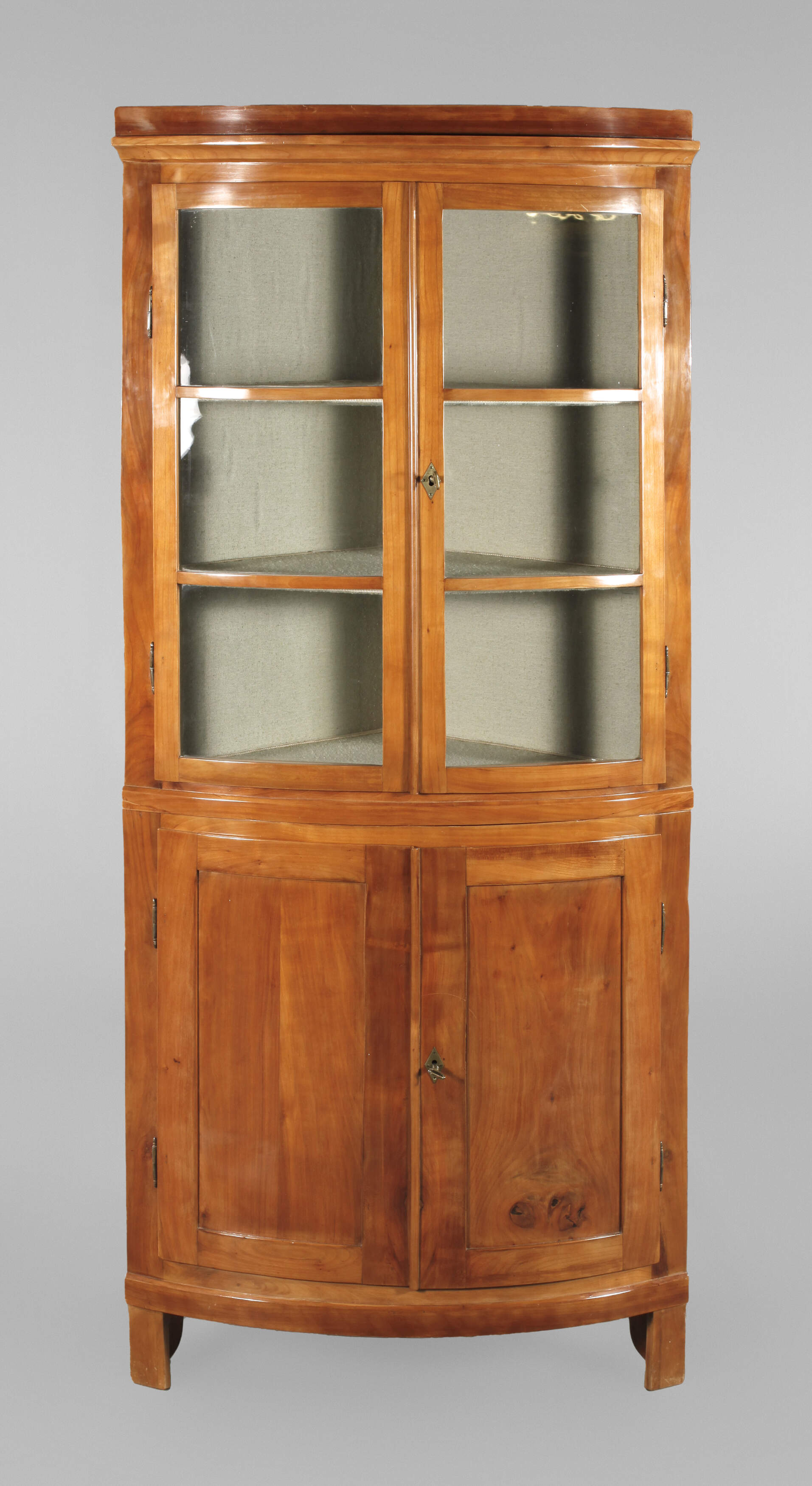 Eckvitrine Biedermeier