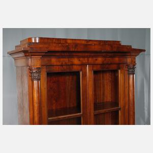 Säulenvitrine Biedermeier