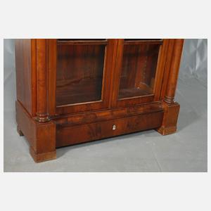 Säulenvitrine Biedermeier