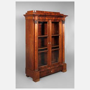 Säulenvitrine Biedermeier