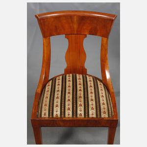 Vier Gondelstühle Biedermeier