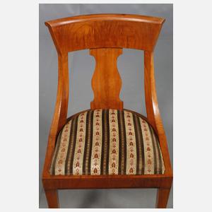 Vier Gondelstühle Biedermeier