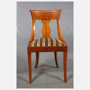 Vier Gondelstühle Biedermeier