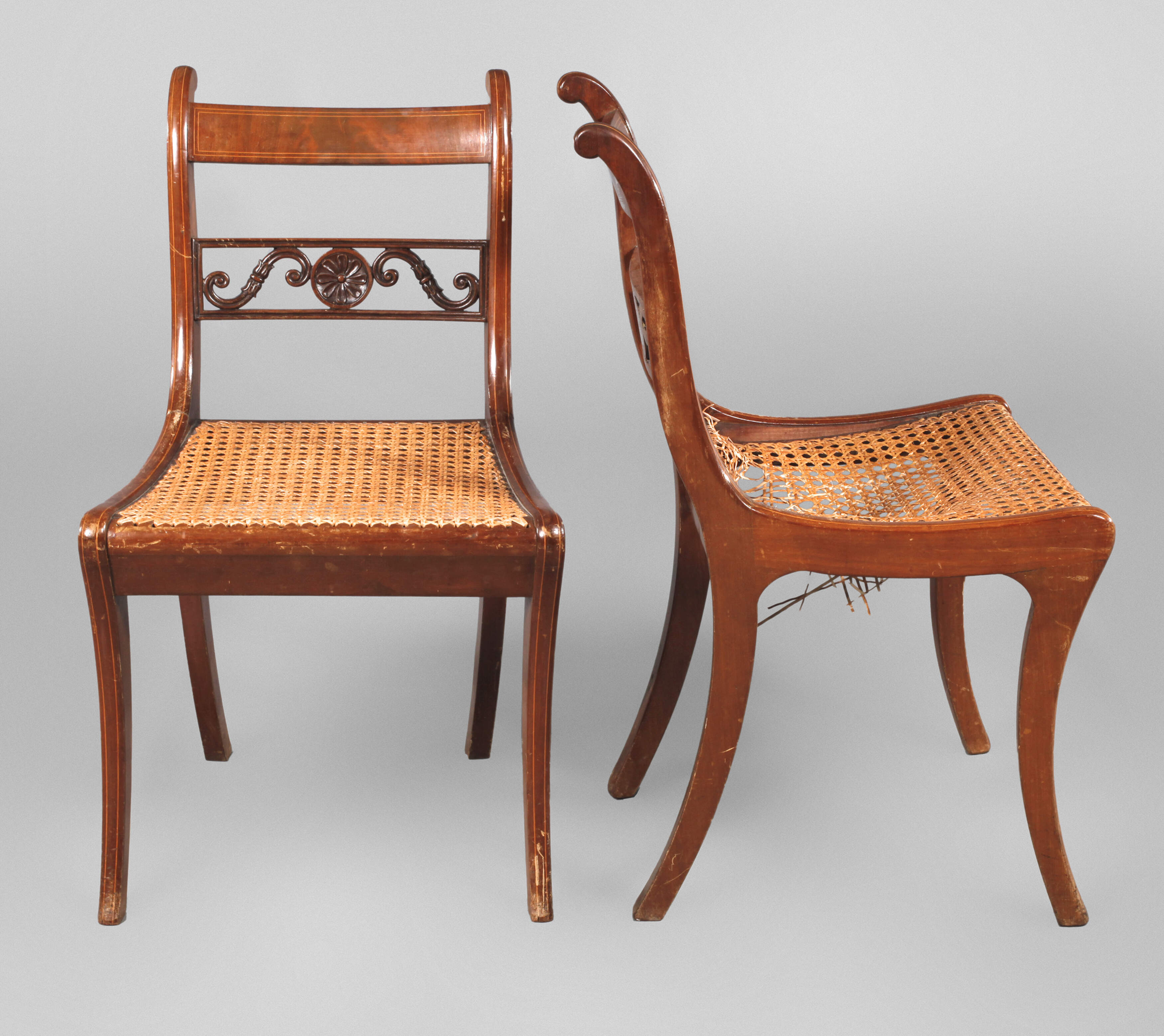 Paar Stühle Biedermeier