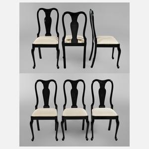 Sechs Stühle Neobarock