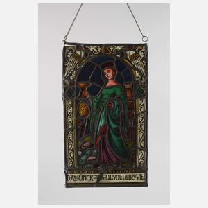 Paar Bleiglasfenster