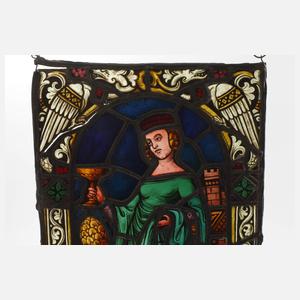 Paar Bleiglasfenster