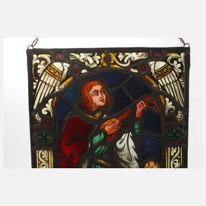 Paar Bleiglasfenster