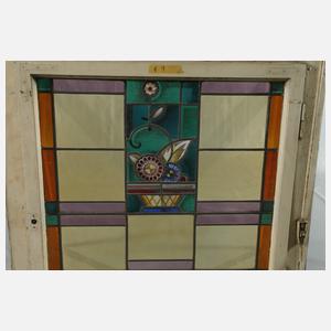 Paar Bleiglasfenster Art déco