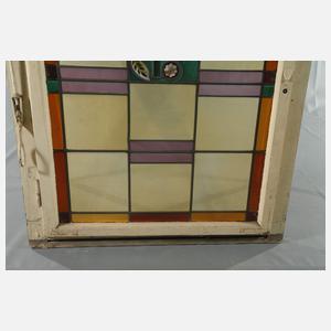 Paar Bleiglasfenster Art déco