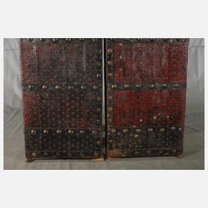 Paar große Türblätter