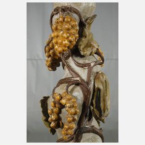 Paar prächtige barocke Holzsäulen