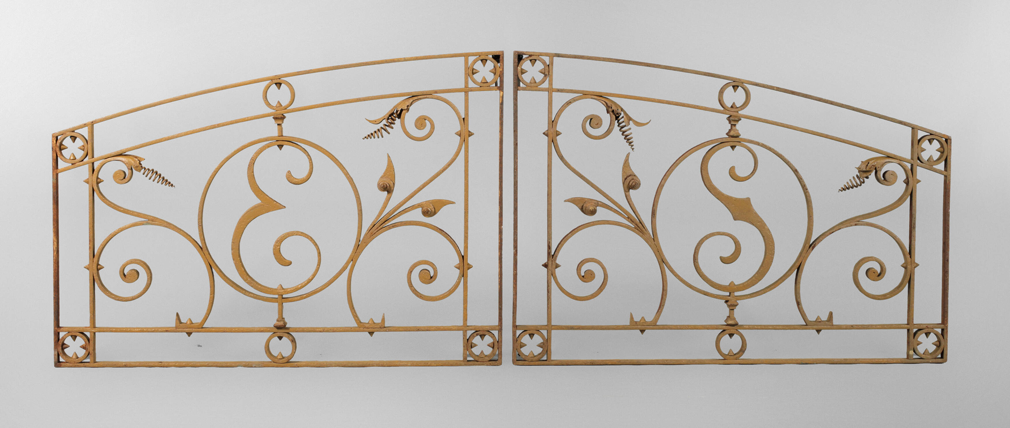 Paar Ziergitter Schmiedeeisen