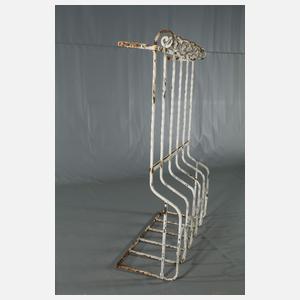 Vier Fenstergitter Schmiedeeisen