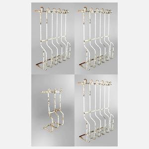 Vier Fenstergitter Schmiedeeisen