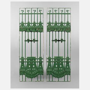 Paar Fenstergitter Jugendstil