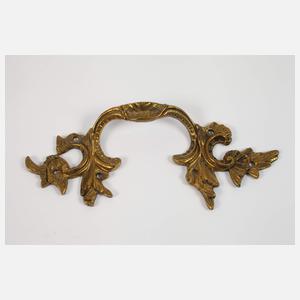 Sechs barocke Kommodenbeschläge