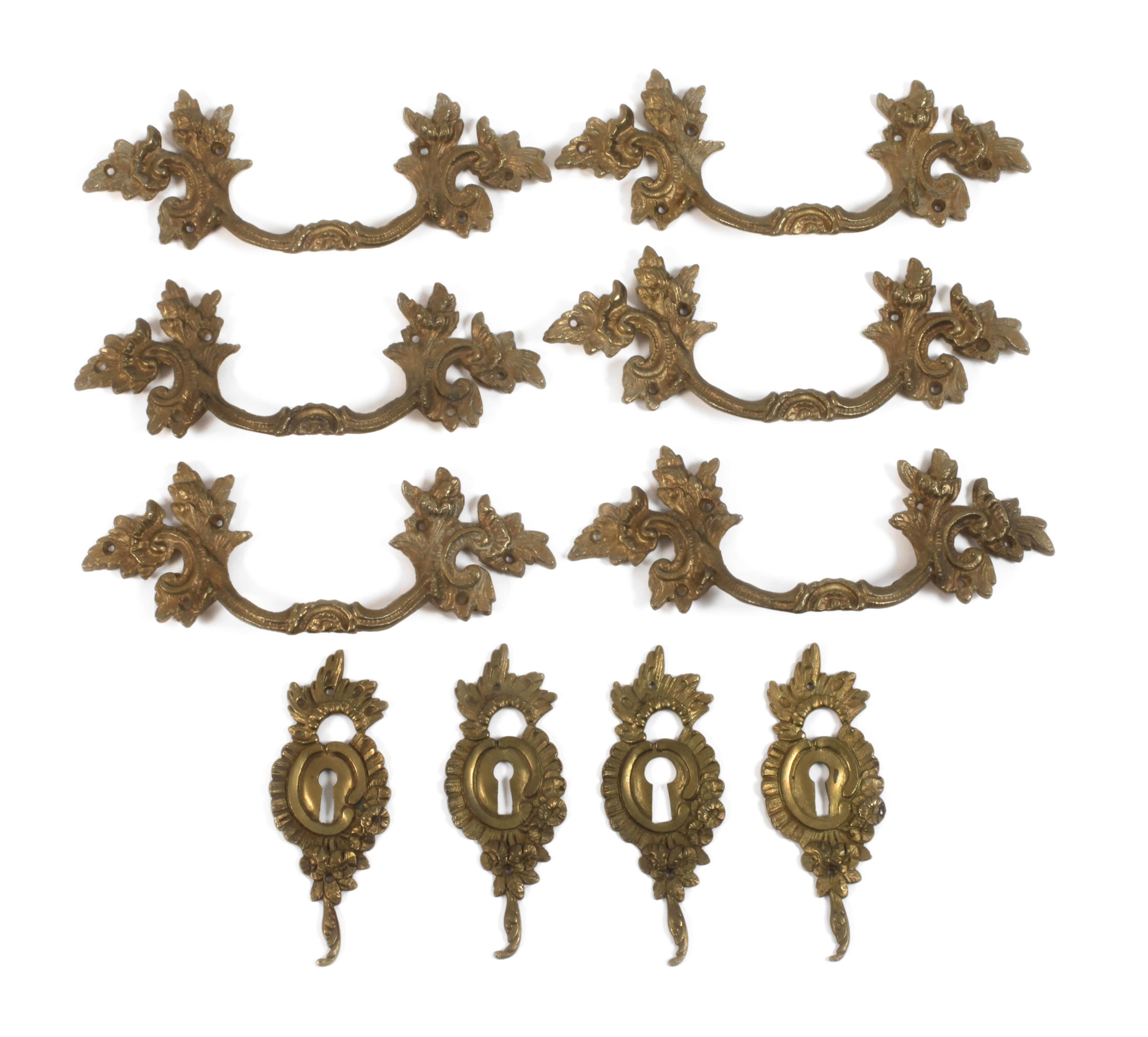 Satz barocke Kommodenbeschläge
