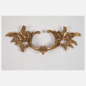 Fünf barocke Kommodenbeschläge