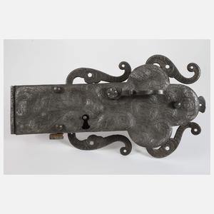 Prächtiges Türschloss Renaissance