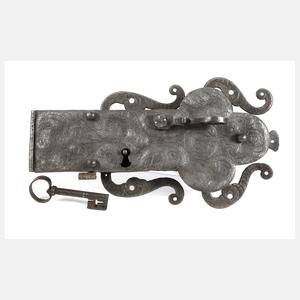 Prächtiges Türschloss Renaissance