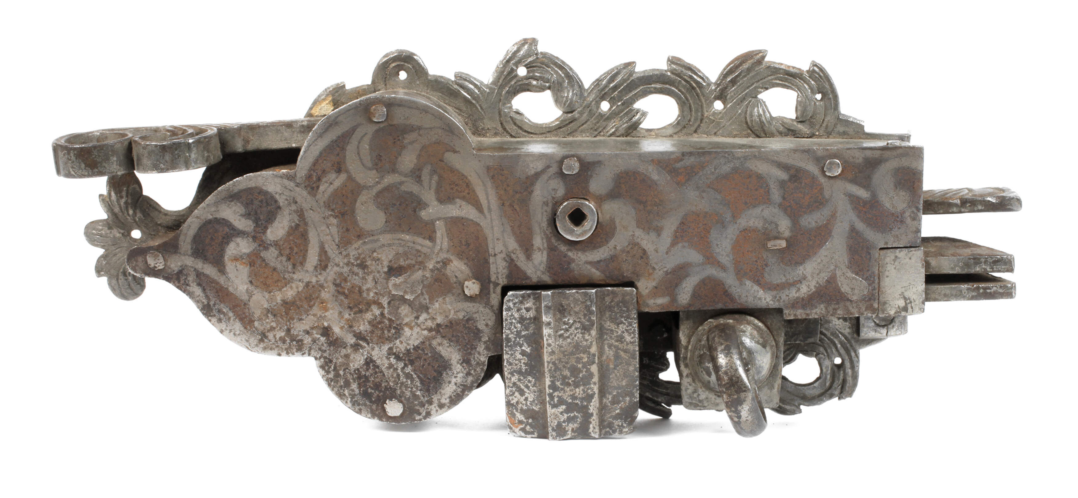 Prächtiges barockes Türschloss