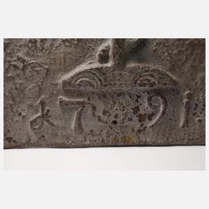 Barocke Ofenplatte Pharmazie