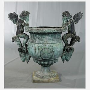 Große Gartenamphore Bronze