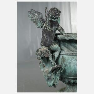 Große Gartenamphore Bronze