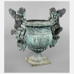 Große Gartenamphore Bronze