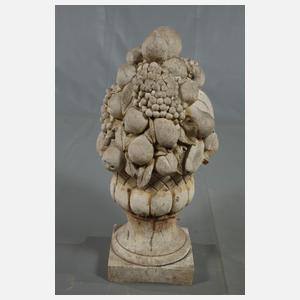 Paar Amphoren mit Früchtearrangements